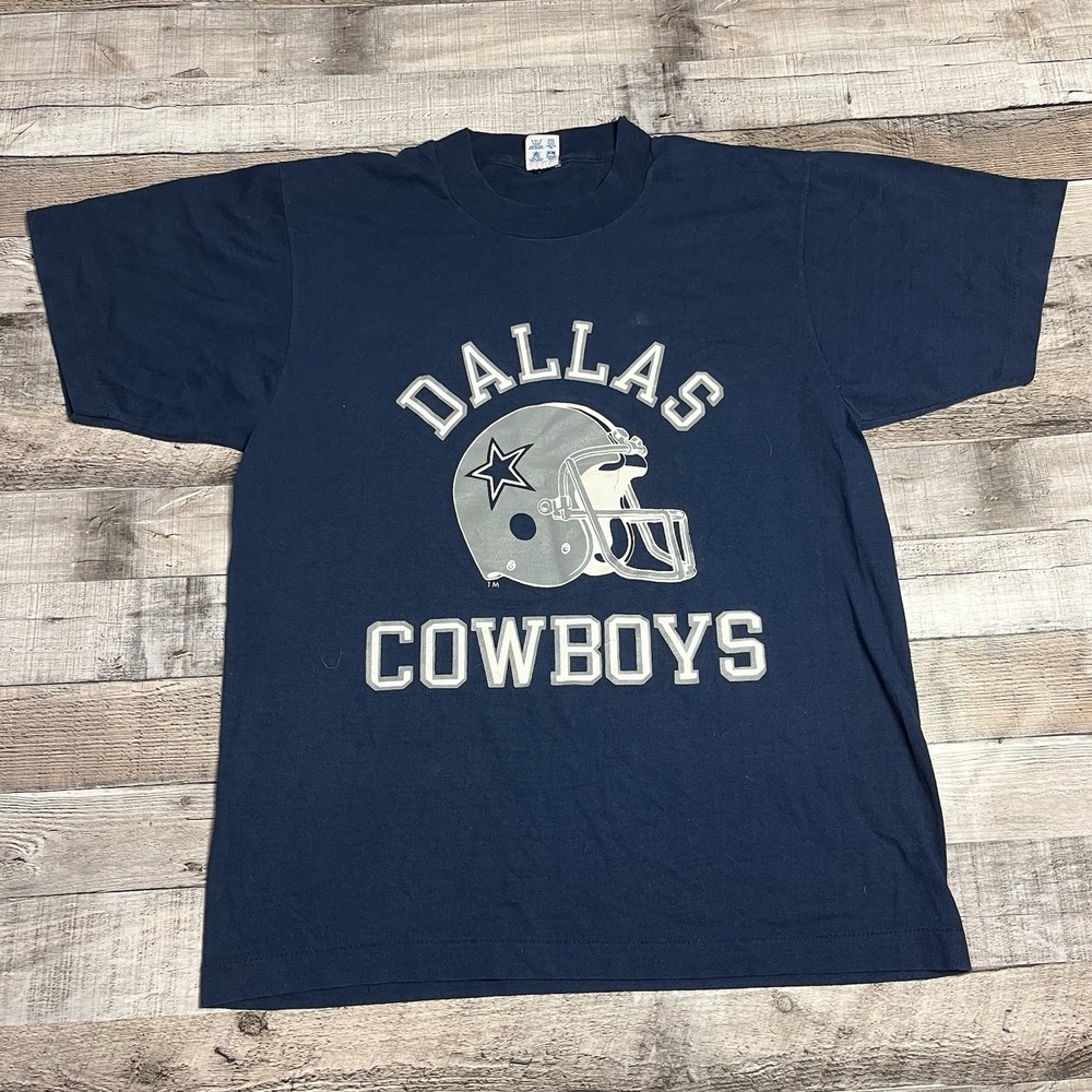 Dallas Cowboys Shirt Size Large Blue Vintage 90s NFL Football Sportswear